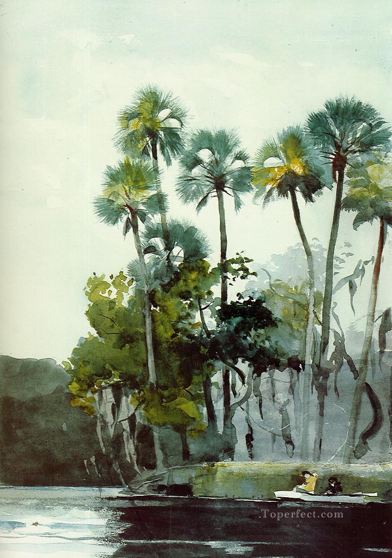Homosassa River Realism painter Winslow Homer Oil Paintings